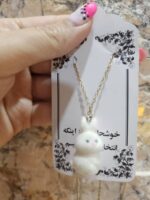 گردنبند فانتزی مخملی با زنجیر طلایی - Image 4