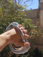 کیف نگینی زارا طلایی نقره ای مشکی خاص - تصویر 8