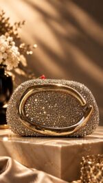 کیف نگینی زارا طلایی نقره ای مشکی خاص